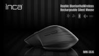 INCA IWM-553S Bluetooth+Wireless Double Mod Rechargeable Silent şarjlı Mouse - 1